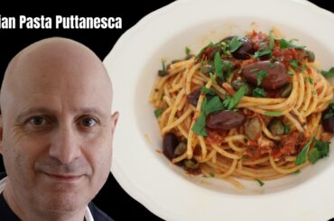 Authentic Italian Puttanesca Pasta Recipe | Savory Capers, Olives & Anchovies for the Perfect Dinner