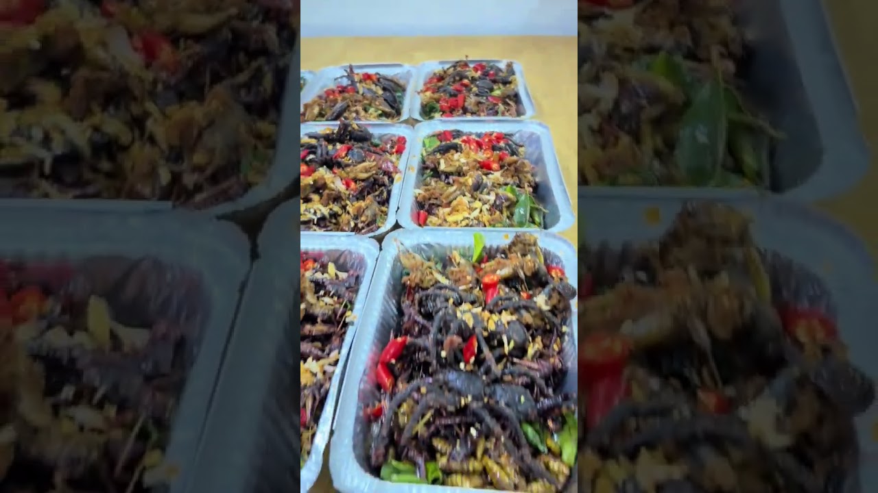 Insects have a special taste! A unique and delicious dish. #food #cook #khmerfood #short #foryou Insects have a special taste! A unique and delicious dish. #food #cook #khmerfood #short #foryou