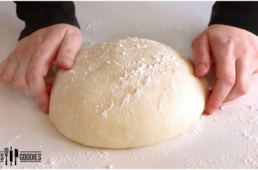 3 Ingredient PIZZA DOUGH | Easy NO KNEAD Pizza Dough Recipe
