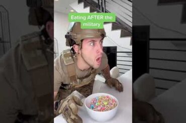 Eating Before And After The Military. #shorts