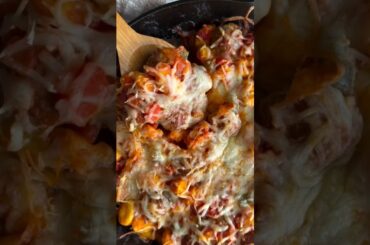 Bell Peppers, Gnocchi, & Meatball Skillet Meal #recipe #cooking #dessert #food #foodie #trending