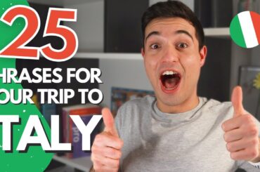 Italian Phrases To TRAVEL (TOP 25 Phrases You Need in Italian)