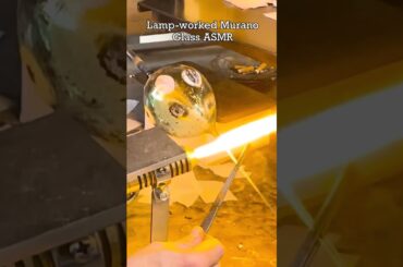 Murano Glass Lampworking ASMR #asmr #glassart #satisfying #satisfyingvideo