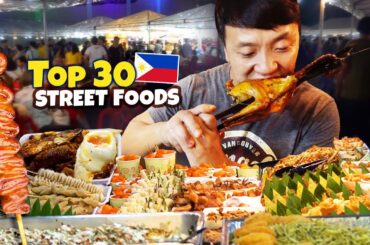 Top 30 STREET FOODS in the Philippines | Best CHEAP EATS from Manila to Davao