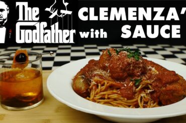 THE GODFATHER (1972) Godfather Cocktail with Clemenza's Sauce [Spaghetti & Meatballs]