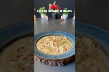 Trending recipe of Creamy Spaghetti Pasta Recipe #shorts #spaghetti #pasta #creamy #recipe