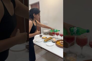 Italian Dinner Night Vibes |  Pizza, Garlic bread & Watermelon Mojito - An unforgettable evening