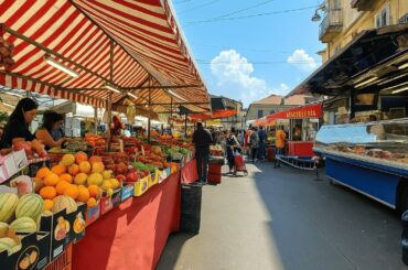 Italian OPEN MARKET Walking Tour 4K: Crazy cheap clothes, food & essentials!