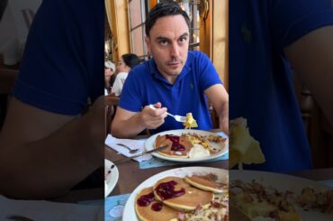 Putting ketchup on my eggs in front of my Italian husband