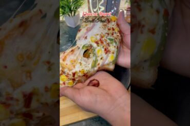 5 min mein Cheese Burst bread pizza Recipe #Shorts #trending #youtube #ytshorts