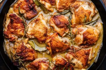 Italian Vinegar Chicken - The Incredibly EASY One Pan Chicken Dish