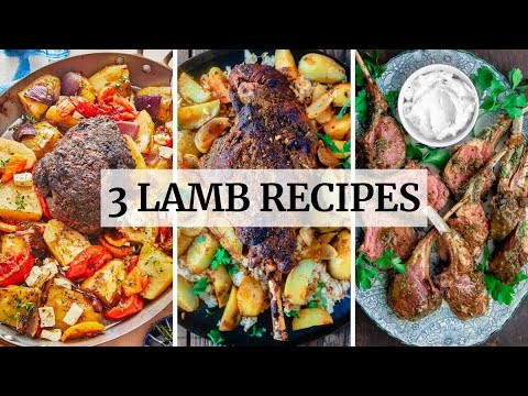 3 Easy Lamb Recipes | How To Cook Lamb! (Mediterranean Diet Recipes) 3 Easy Lamb Recipes | How To Cook Lamb! (Mediterranean Diet Recipes)
