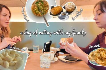 WHAT I EAT IN A DAY in Italy with my family - home cooking, restaurants, Sardinian dishes