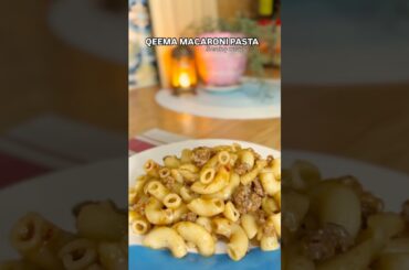 Qeema Macaroni pasta ~ desi meets italian! #youtubeshorts #pasta #italianfood #macaroni #desifood