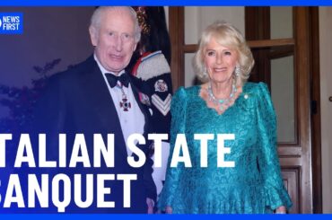 King Charles 'Apologises' For England's Attempt At Italian Food During State Banquet | 10 News First