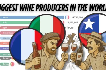 Top 10 Wine Producing Countries | Wine Production by Country Over Time