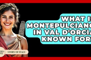 What Is Montepulciano In Val D'Orcia Known For? - Story Of Italy