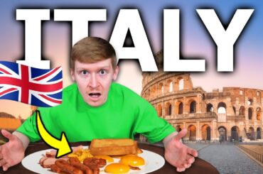 I Tried British Food in ITALY