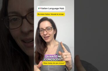 Random Italian vocabulary to know! #learnitalian