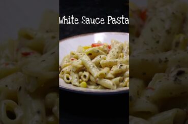 How to make White Sauce Pasta at home | Quick Recipe #ytshorts #whitesaucepastarecipe #recipeshorts