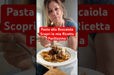 Pasta alla Boscaiola Scopri la mia Ricetta Facilissima #shorts #pasta #ricette