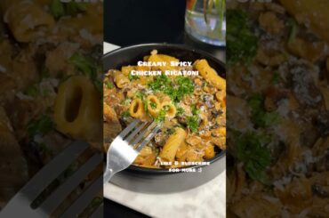 The Creamiest Spicy Chicken Rigatoni #asmr #recipe #pasta #shorts
