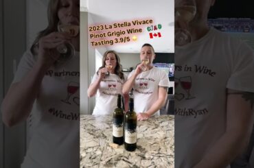 2023 La Stella Vivace Pinot Grigio 3.9/5 Star Canadian Wine Tasting #pinotgrigio #okanagan #wine