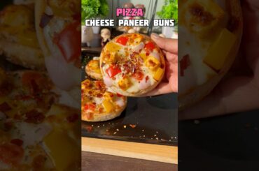 Cheese paneer burger buns recipe #shorts #recipe #pizza #buns #paneer #cheese #shortsfeed #trending