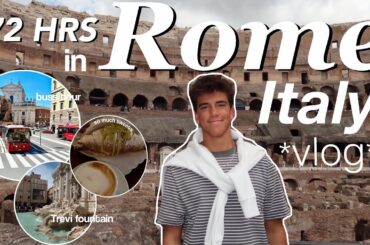 ROME ITALY TRAVEL VLOG: city tour, food, outfits, Colosseum and more
