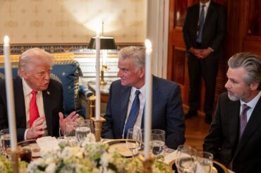 President Trump Participates in an Easter Prayer Service and Dinner