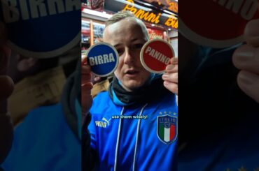 Beer & Salamella, ordering authentic Italian football stadium food and drink