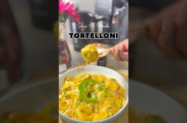 How to Make Italian Creamy Tortelloni Pasta! #tertolloni #pasta #recipe #cooking #pastarecipe #food
