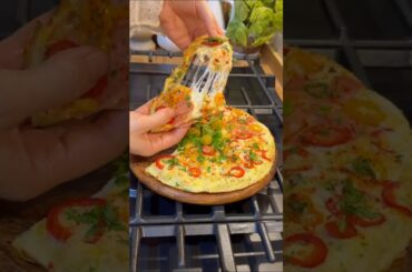 pizza omelette |Tortilla pizza|pizza for kids #shorts #cooking #trending #omelette #breakfast #pizza