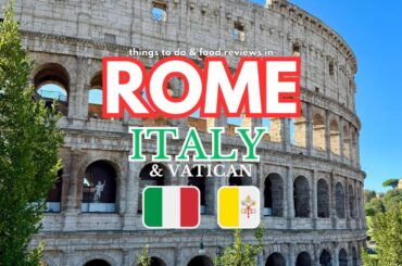 What to Eat & Do in Rome Italy | Honest Food Reviews, Visiting Vatican & Air Canada Flight report