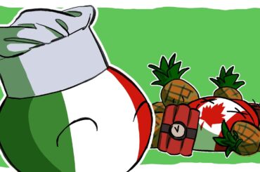 Cooking pizza with Italy | Countryballs