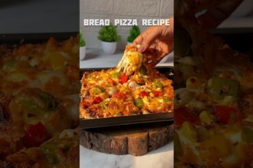 Bread pizza recipe #shorts #recipe #bread #pizza #pizzarecipe #trending #shortsfeed #viralvideo
