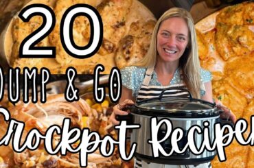 20 DUMP & GO CROCKPOT DINNERS | The Easiest Crockpot Recipes! | Molly Purcell