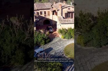 Chianti Classico vineyards with ancient hamlet, Siena - Tuscany #tuscany #siena #realestate #forsale