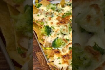 Chicken Alfredo Nachos! #recipe #foodhacks #shorts @Lionfield