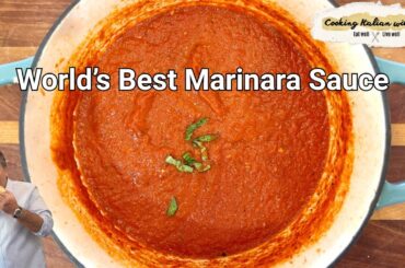World's Best Marinara Pasta Sauce Recipe with Spaghetti Cooking Italian with Joe