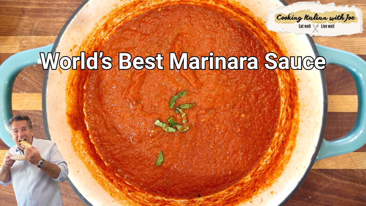 World’s Best Marinara Pasta Sauce Recipe with Spaghetti Cooking Italian with Joe World's Best Marinara Pasta Sauce Recipe with Spaghetti Cooking Italian with Joe