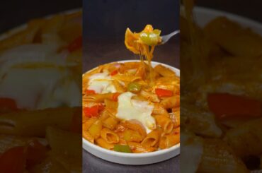 Red Sauce Pasta ASMR #shorts #cooking #pasta