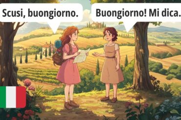 30 Minutes of easy conversations for travel (A1 Beginner level) [SUB ITA/ENG]