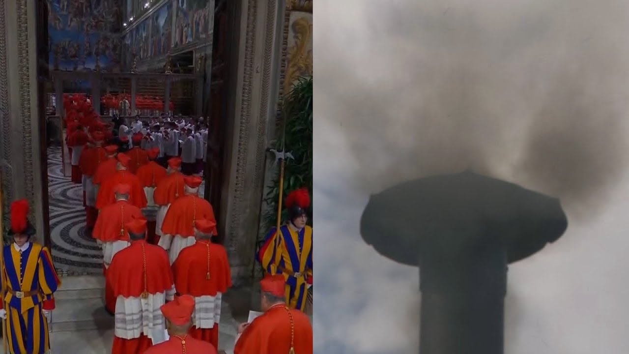 Black Smoke Seen After First Vote in Papal Conclave Black Smoke Seen After First Vote in Papal Conclave