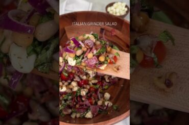 Italian Grinder Salad | Recipe Details in description | https://cookingkatielady.com