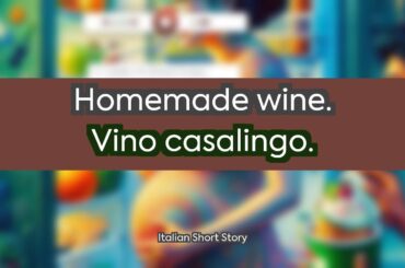 Italian short story - Homemade wine. - (A0) Total beginner