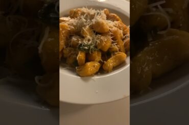 Sweet potato gnocchi #gnocchi #sweetpotatognocchi #italian #chef #fallfood #cooking #cheflife