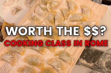 Pasta Cooking Class in Rome with Wine! Should you try this in Italy? Fettuccine Ravioli and Tiramisu