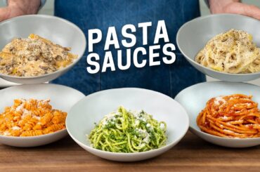5 Restaurant Quality Pasta Sauces in 15 Minutes
