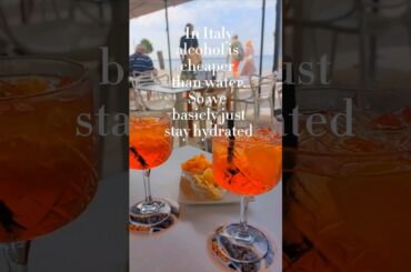 stay hydrated! #italy #hydration #drinks  #travel #travelblogger #shorts